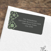 グリーンスノーフレークファミリー差出人住所 ラベル