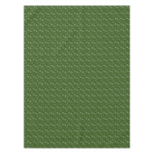 グリーンスノーフレークフェスティバルモダンメリークリスマス テーブルクロス (正面)