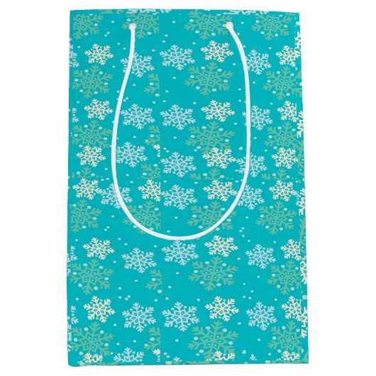 グリーンスノーフレーク抱き枕小 – 中 ミディアムペーパーバッグ (正面)