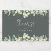 グリーンスノーベリー+ユーカリバチェロレッテミニ リキュールボトルラベル (シングルラベル)