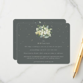 グリーンスノーベリー+ユーカリブーケ結婚の詳細 エンクロージャーカード