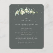 グリーンスノーベリー+ユーカリプトゥス結婚ステム詳細 エンクロージャーカード (正面)