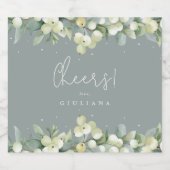 グリーンスノーベリー+ユーカリ冬バチェロレッテ ビールラベル (シングルラベル)