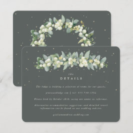 グリーンスノーベリー+ユーカリ結婚ガーランド詳細 エンクロージャーカード