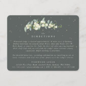 グリーンスノーベリー+ユーカリ結婚ステムズディレクション エンクロージャーカード (正面)