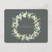 グリーンスノーベリー+ユーカリ結婚トゥスステム情報 エンクロージャーカード (裏面)