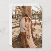 グリーンスノーベリー+ユーカリ結婚式レセプションフォト 招待状 (裏面)