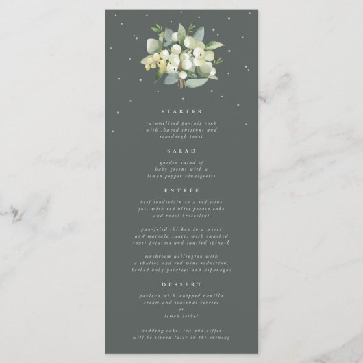 グリーンスノーベリー+ユーカリ4コースフラ結婚ット メニュー (正面)