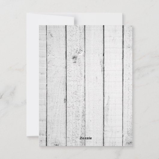 グリーンスノ素朴ークスフラットホリデーフォトカード シーズンカード (裏面)