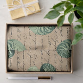 グリーンスパイラルシーシェルズオンタンデコパージュ 薄葉紙 (ギフト)