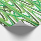 グリーンスパイラルラッピング紙、光沢ラッピング紙 ラッピングペーパー (角)