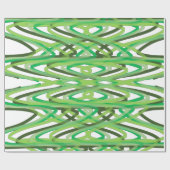 グリーンスパイラルラッピング紙、光沢ラッピング紙 ラッピングペーパー (フラット)