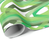 グリーンスパイラルラッピング紙、光沢ラッピング紙 ラッピングペーパー (ロールコーナー)