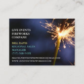 グリーンスパークラー7月4日店舗販売花火 名刺 (正面)