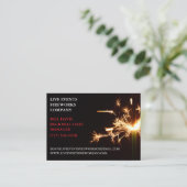 グリーンスパークラー7月4日店舗販売花火 名刺 (スタンド正面)