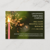 グリーンスパークラー7月4日店舗販売花火 名刺 (正面)