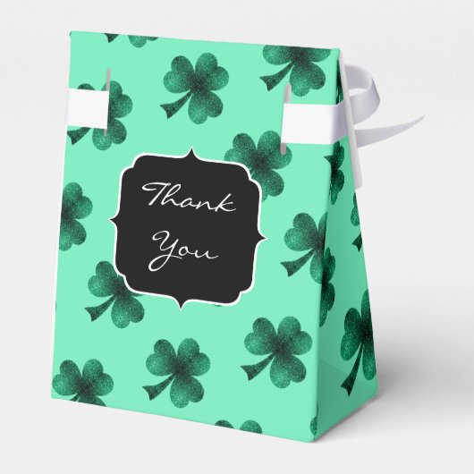 グリーンスパークルスシャムロックセントパトリックのデイモノグラム フェイバーボックス (裏面サイド)