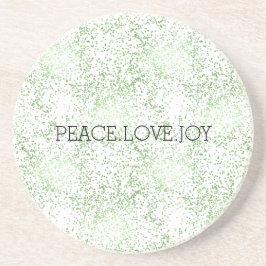 グリーンスパークルドット金ゴールドグリッツ      コースター