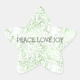 グリーンスパークルドット金ゴールドグリッツ 星シール