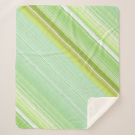 グリーンスプラウトミント&ライムグリーンストライプ シェルパブランケット
