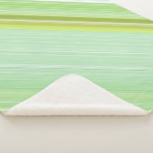 グリーンスプラウトミント&ライムグリーンストライプ シェルパブランケット (3/4)