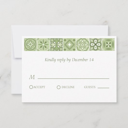 グリーンスペインのタイル (正面)