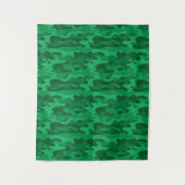 グリーンスペインのモノカラー迷彩柄 タペストリー (正面)