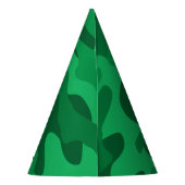 グリーンスペインのモノカラー迷彩柄 パーティーハット (裏面)