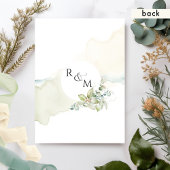 グリーンスペインのリーエレガント結婚式招待状 招待状