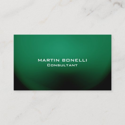 グリーンスペシャルプレーンユニーククリーン 名刺 (正面)