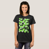 グリーンスポット水玉模様 Tシャツ (正面フル)