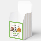 グリーンスポーツサッカーバスケットボールバースデーパーティー フェイバーボックス (オープン)