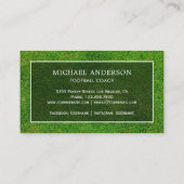 グリーンスポーツターフ プロフェッショナルフットボールコーチ 名刺 (裏面)