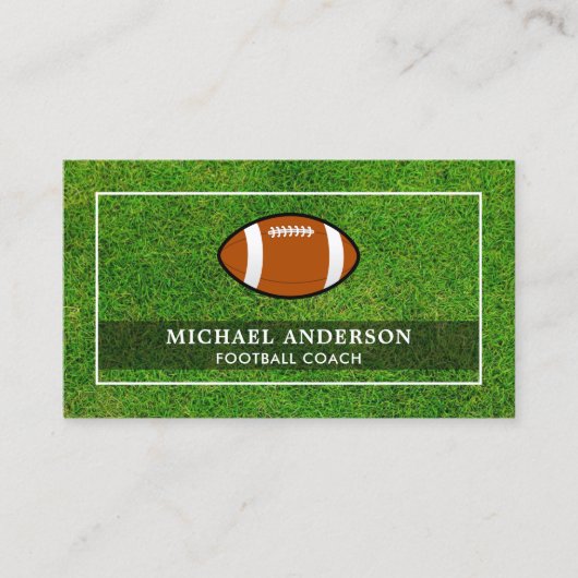 グリーンスポーツターフ プロフェッショナルフットボールコーチ 名刺 (正面)