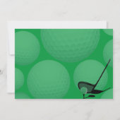 グリーンスポーツフォトゴルフ1st誕生日パーティー 招待状 (裏面)