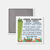 グリーンスムージーレシピ冷凍機マグネット  マグネット (正面/裏面)