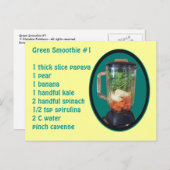 グリーンスムージー#1 ポストカード (正面/裏面)