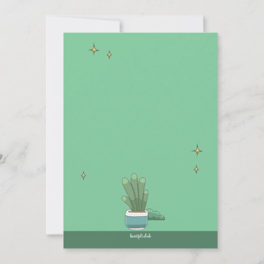 グリーンスランバーへの招待 招待状 (裏面)