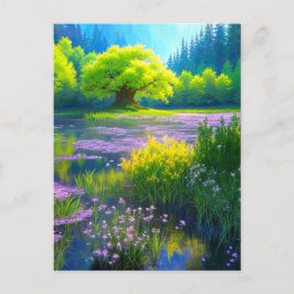 グリーンスワンプランド美しい ポストカード