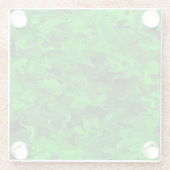 グリーンスワールガラスコースター ガラスコースター (裏面)