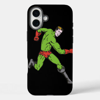 グリーンスーパーヒーロー iPhone 16 PLUSケース