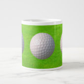 グリーンズゴルファーのゴルフボール ジャンボコーヒーマグカップ (正面)