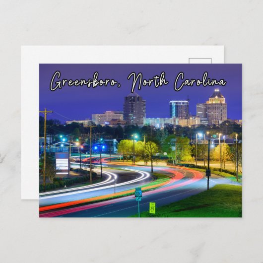 グリーンズボロノースカロライナのはがき ポストカード (正面/裏面)