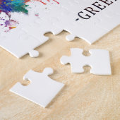 グリーンズボロノースカロライナのスカイライン ジグソーパズル (側面)