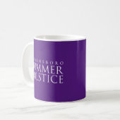 グリーンズボロ夏至のシンプルな紫の記念品 コーヒーマグカップ (正面左)