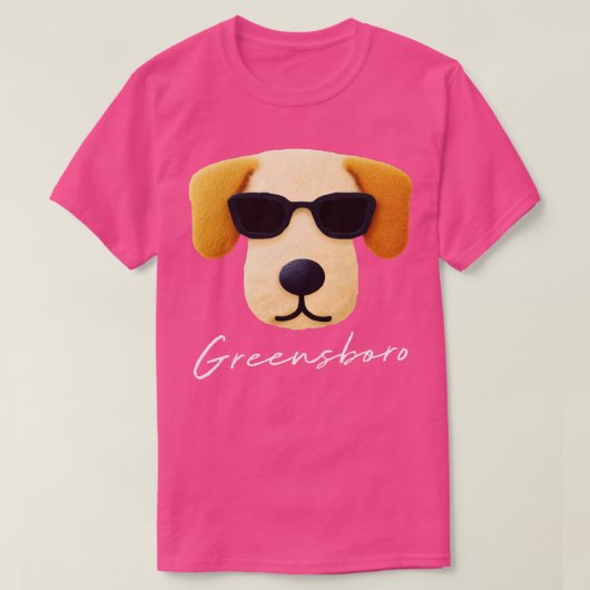 グリーンズボロ犬 Tシャツ (デザイン正面)