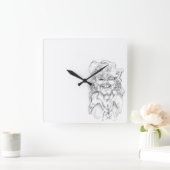 グリーンズマテイ！ スクエア壁時計 (ホーム)