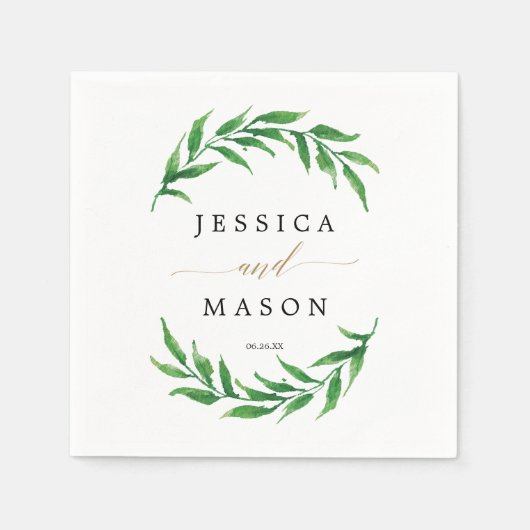 グリーンズ結婚ナプキンカクテルナプキン スタンダードカクテルナプキン (正面)