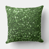 グリーンセクフェイクイングリッター装飾用クッション クッション (裏面)
