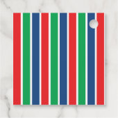 グリーンセミトラックパーソナライズされたの好意ギフトカードラベル フェイバータグ (裏面)